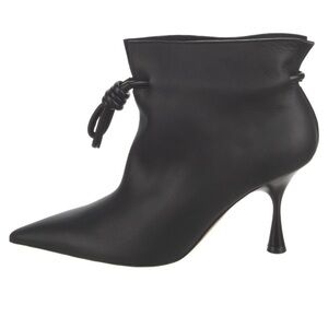 Loewe Black Pointed Toe Flamenco Ankle Stiletto Heel Pull On Boots Size 6